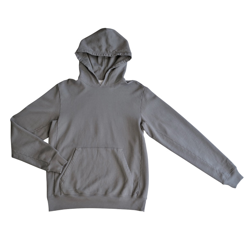 STANDARD H Vanagon Hoodie Longsleeve Hooded Heavyweight Sweatshirt Cool Grey Malibu California Made in Los Angeles USA Shift Logo